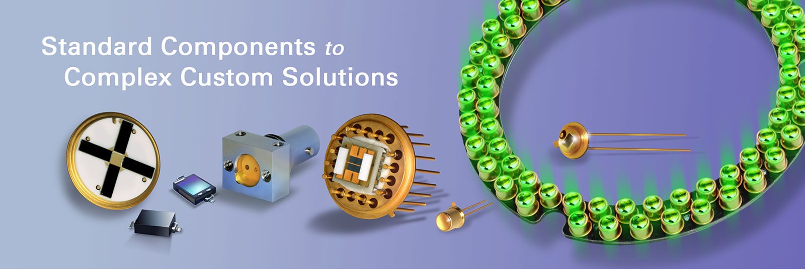 Standard components to complex custom solutions.