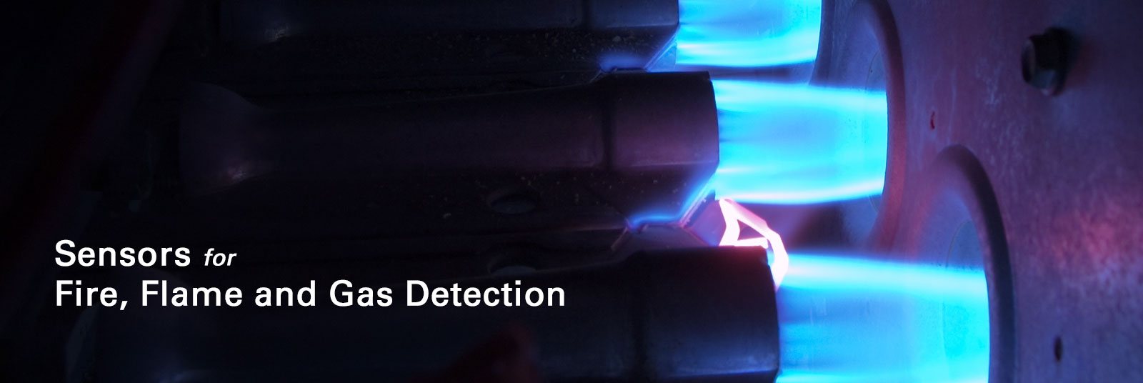 Sensors for fire, flame and gas detection.
